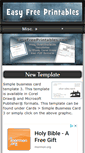 Mobile Screenshot of easyfreeprintables.com